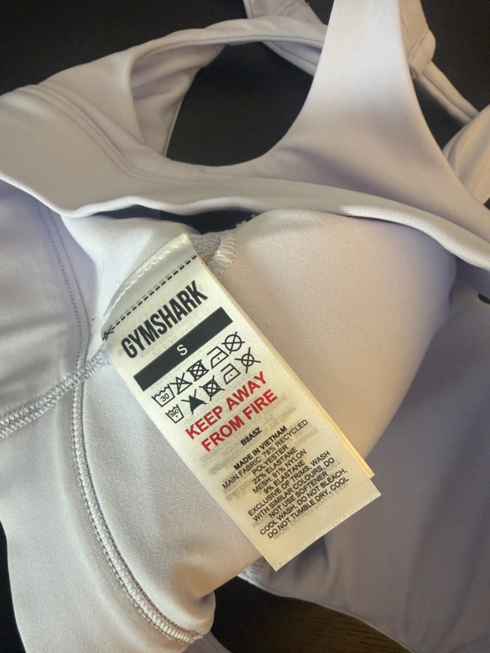 Gymshark Lavender Cross-Back Sports Bra - Picture 4 of 4